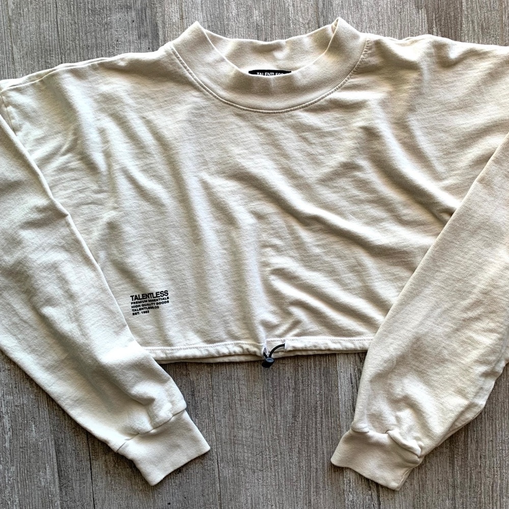 🔥🔥TALENTLESS - CINCH CROPPED LS TEE🔥🔥 - Picture 5 of 9